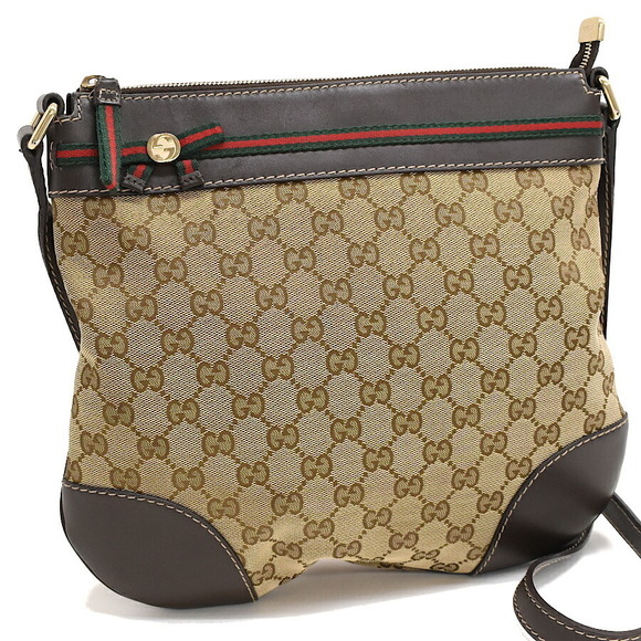 Gucci Beige Mayfair Shoulder Canvas GG Bag - Picture 1 of 8